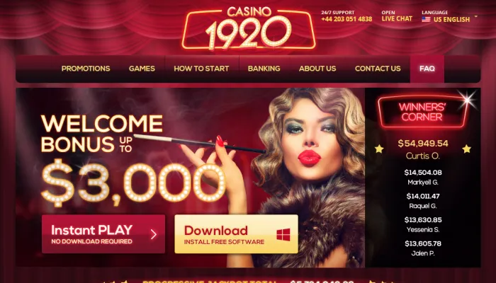 Casino 1920 Review Header