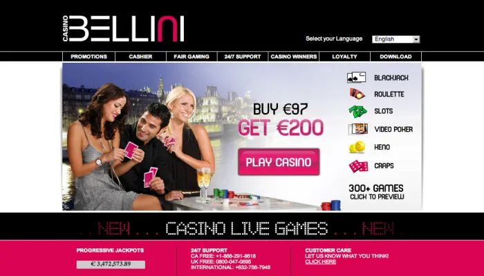 Casino Bellini Review Header