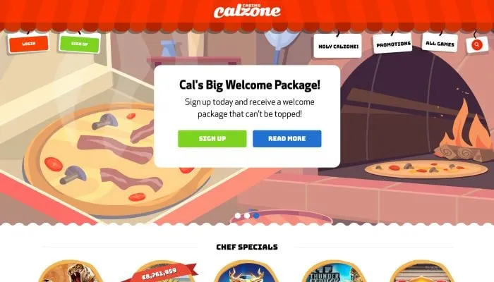 Casino Calzone Review Header