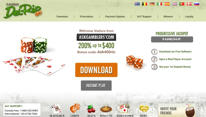 Casino Del Rio Review Header
