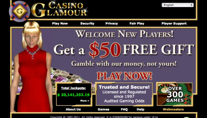 Casino Glamour Review Header