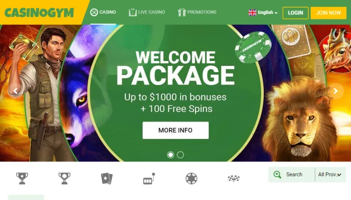 Casino Gym Review Header