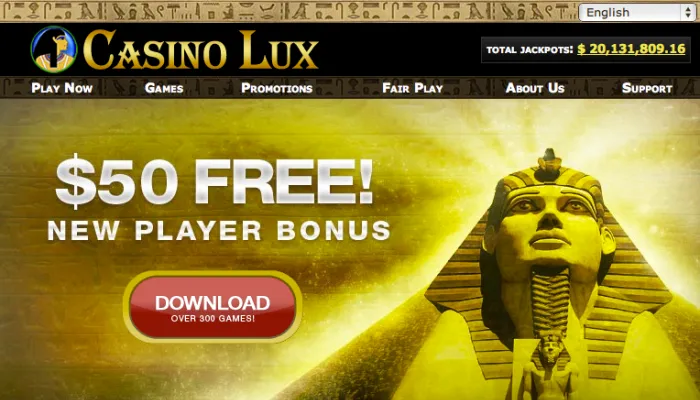 Casino Lux Review Header