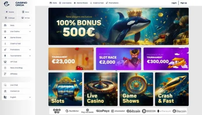 Casino Orca Review Header