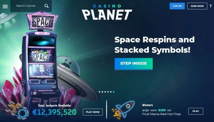 Casino Planet Review Header