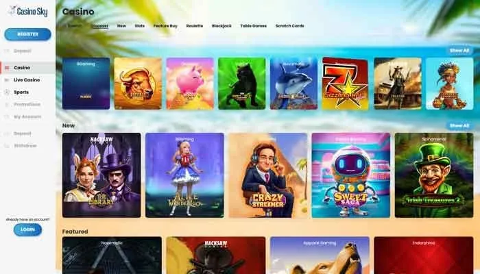 Casino Sky Review Header