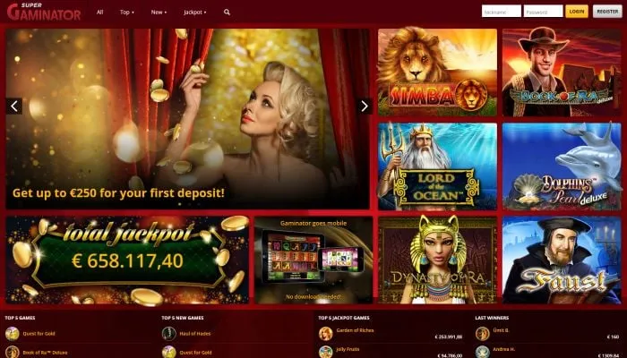 Casino Super Gaminator Review Header