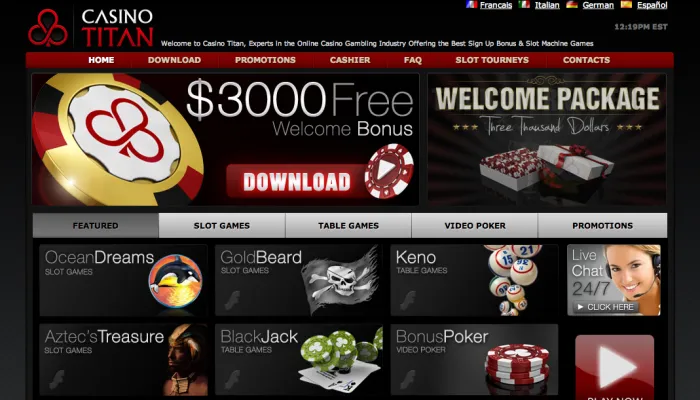 Casino Titan Review Header
