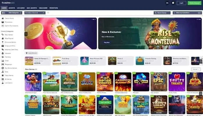 CasinoEuro Review Header