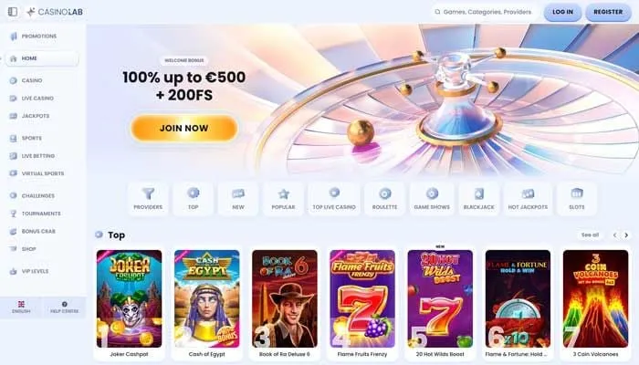 CasinoLab Review Header