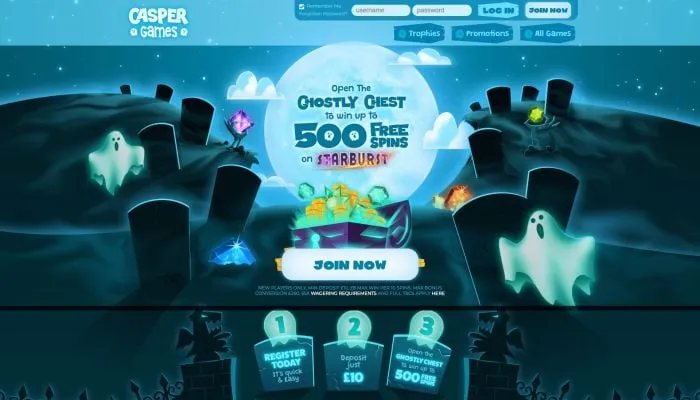Casper Games Casino Review Header
