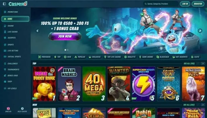 Caspero Casino Review Header