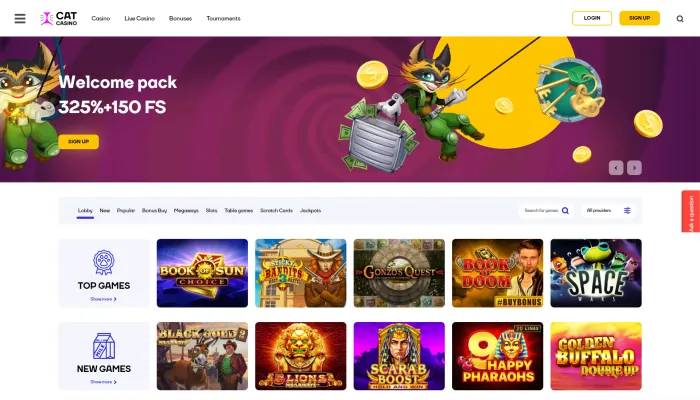 CatCasino Review Header