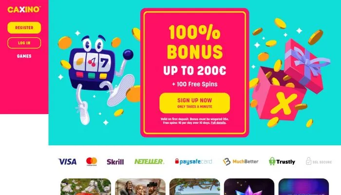 Caxino Casino Review Header