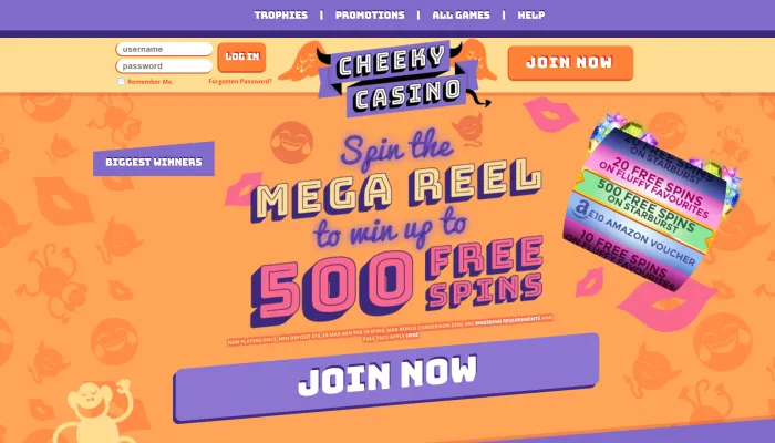 Cheeky Casino Review Header
