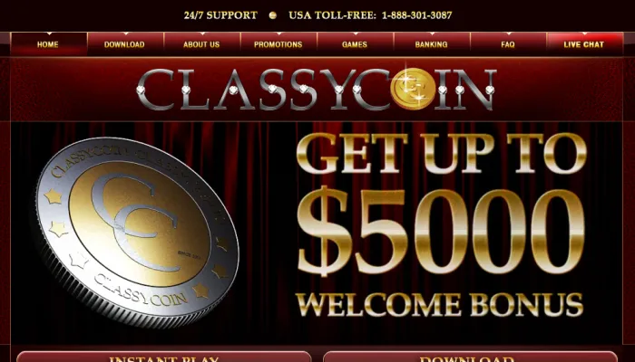 ClassyCoin Casino Review Header