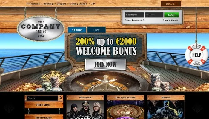 Company Casino Review Header