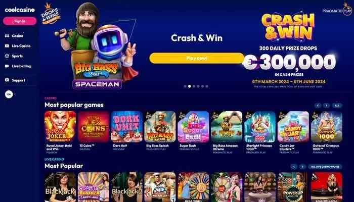 CoolCasino Review Header
