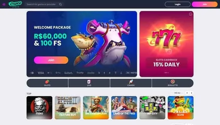 CrocoSlots Casino Review Header