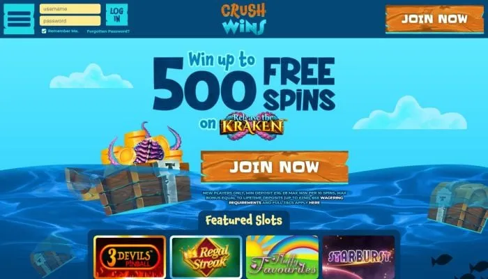 Crush Wins Casino Review Header