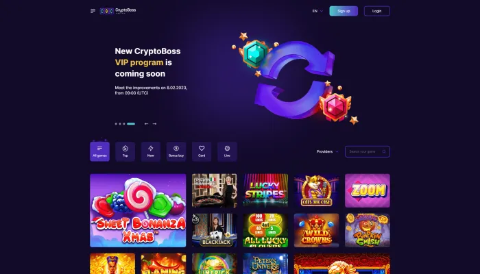 Cryptoboss Casino Review Header