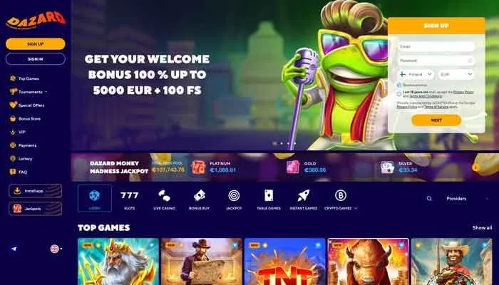 Dazard Casino Review Header