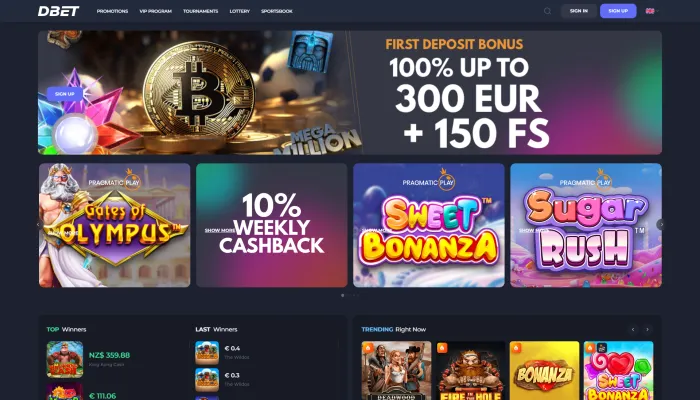 DBet Casino Review Header