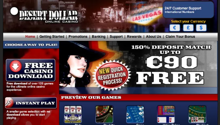 Desert Dollar Casino Review Header
