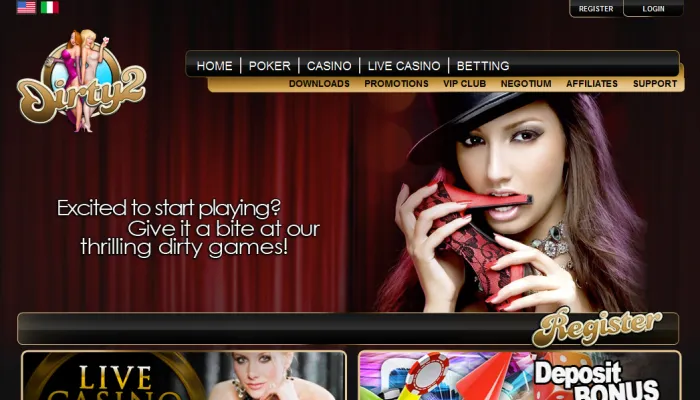 Dirty2 Casino Review Header