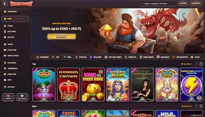 Dragonia Casino Review Header