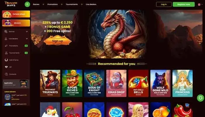 Dragonslots Casino Review Header