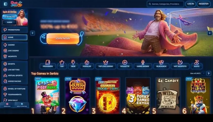 DudeSpin Casino Review Header