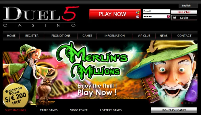 Duel 5 Casino Review Header
