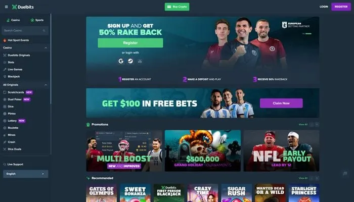 Duelbits Casino Review Header