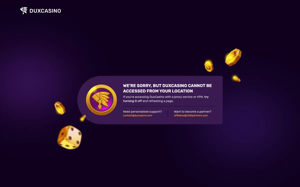 DuxCasino Review Header