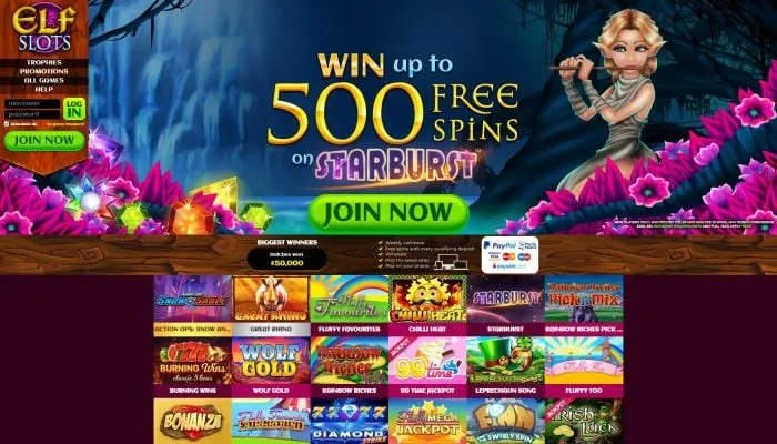 Elf Slots Casino Review Header