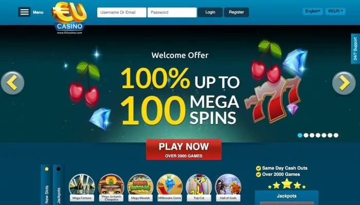 EUcasino Review Header