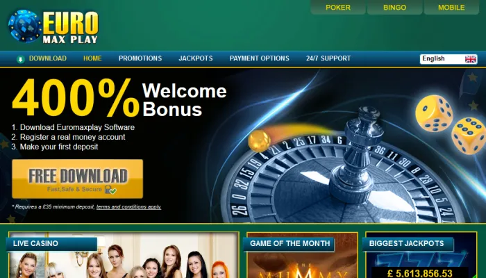 Euro Max Play Casino Review Header