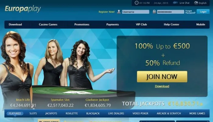 Europaplay Casino Review Header