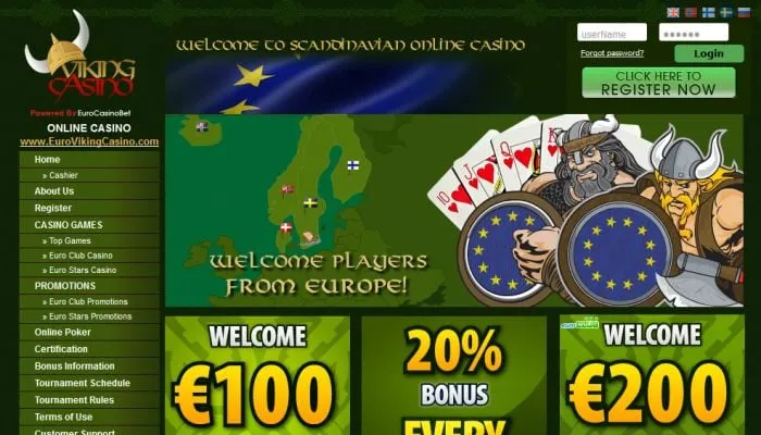EuroVikingCasino Review Header