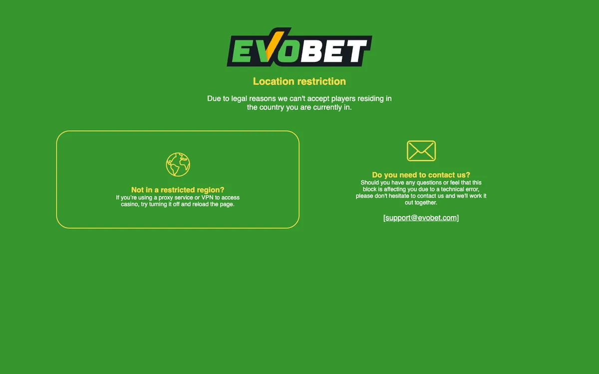 Evobet Casino Review Header