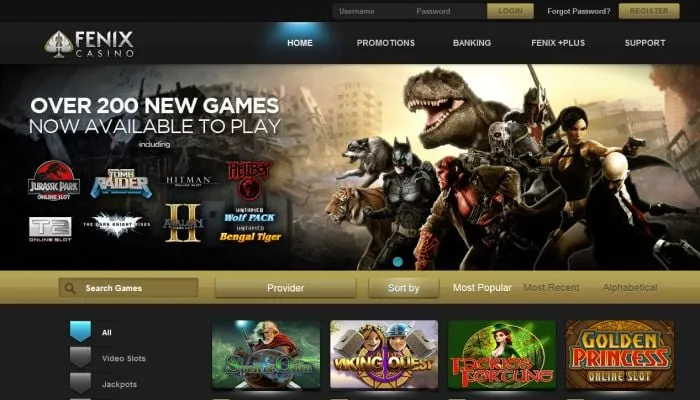 Fenix Casino Review Header