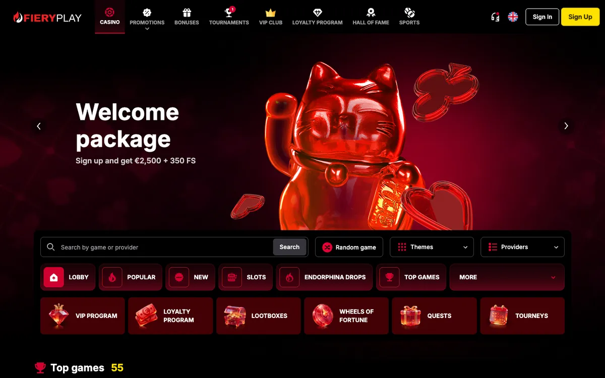 Fiery Play Casino Review Header