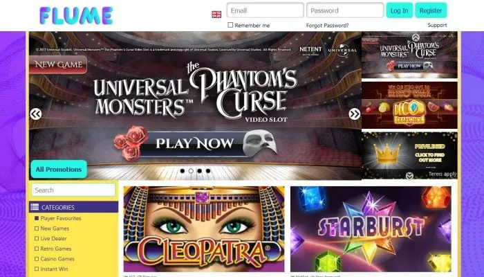 Flume Casino Review Header
