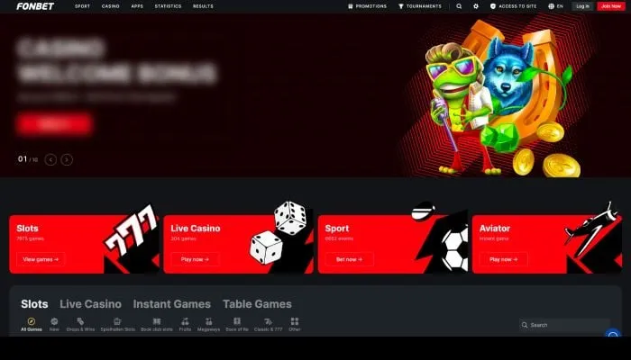 Fonbet Casino Review Header