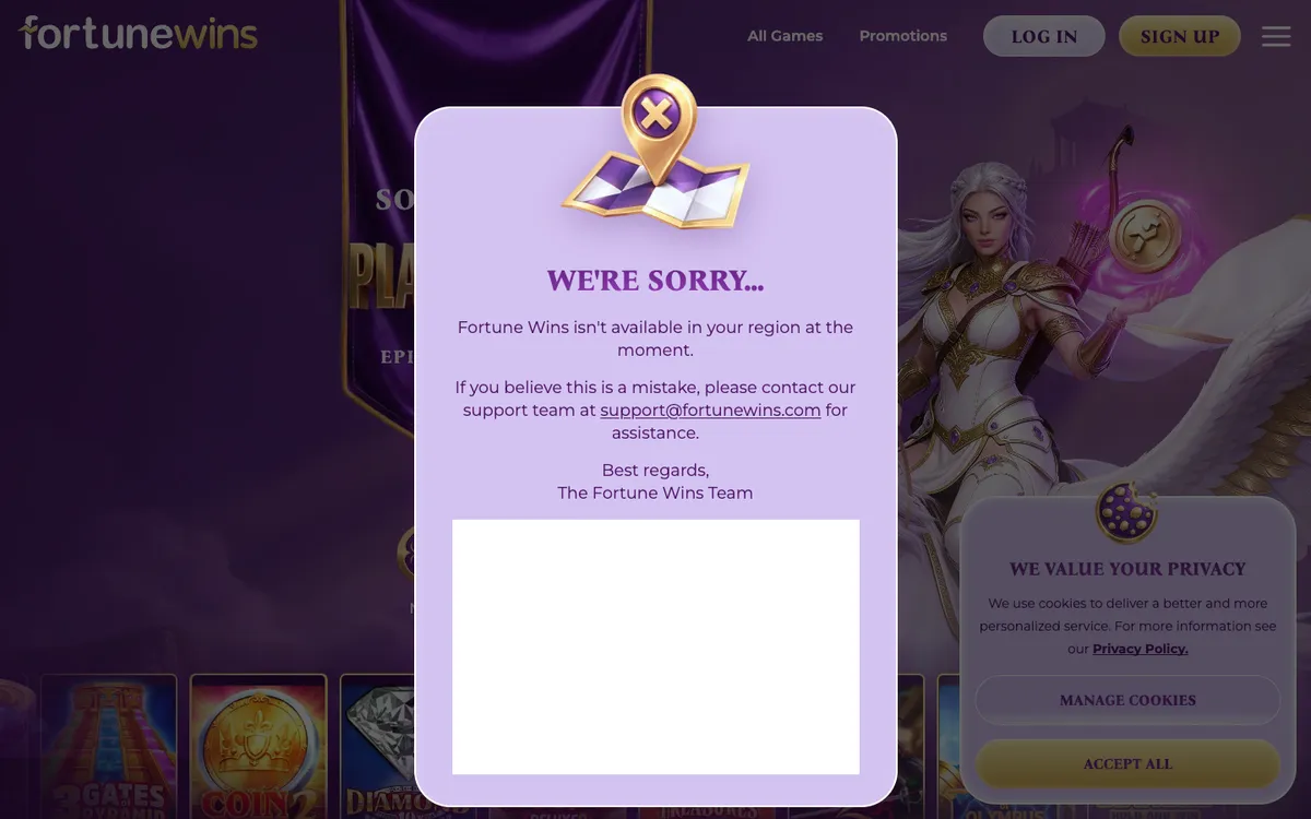 Fortune Wins Casino Review Header