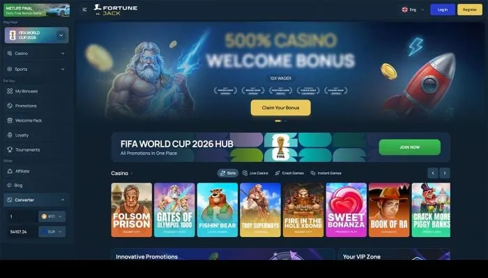 FortuneJack Casino Review Header