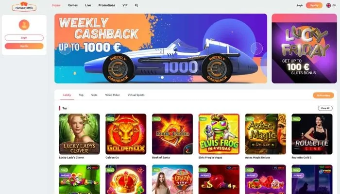 Fortunetowin Casino Review Header