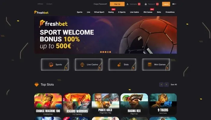 Freshbet Casino Review Header