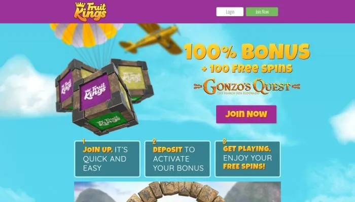 FruitKings Casino Review Header